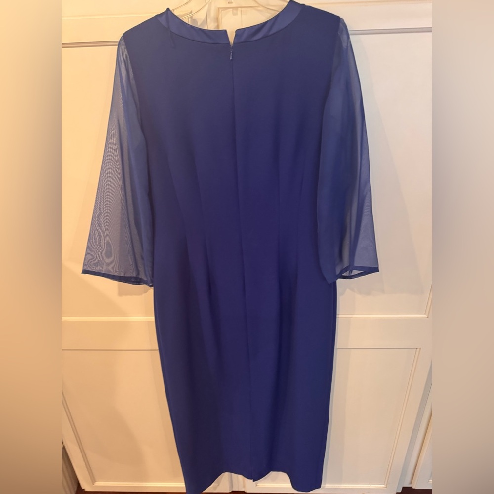 Donna Morgan Blue Dress and Jacket Set - Picture 3 of 5